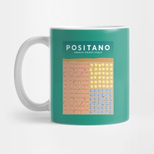 Positano, Amalfi Coast, Italy Travel Poster Mug